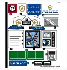 Lego City Polizei Sticker/