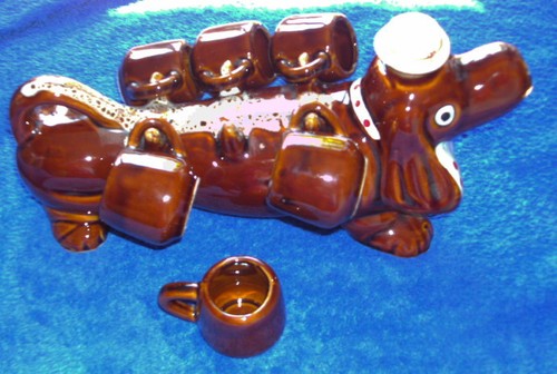 Ddr dackel schnapsspender mit - ddr,