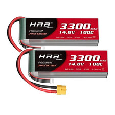 2Stück HRB 14,8V 3300mAh 4S