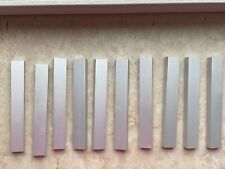 10 Schrankgriffe / Möbelgriffe - 12 cm -  Metall -matt - silberfarben