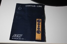 ASW Cantius-Line Prospekt / Katalog Hifi Stereo Lautsprecher Boxen ca 1999 2000