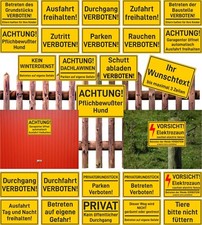 Hinweisschild Warnschild