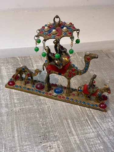 Vintage messing kamel karawane - vintage,