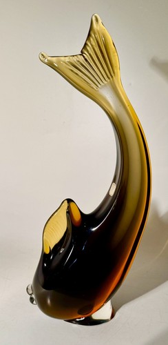32cm czech art glass fish