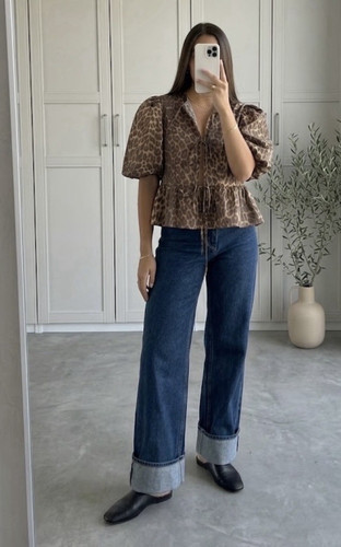 Asos leo leopard bluse - leo,