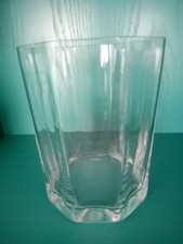Glasvase 8-eckig, Höhe 17, Breite 13 cm, gebraucht