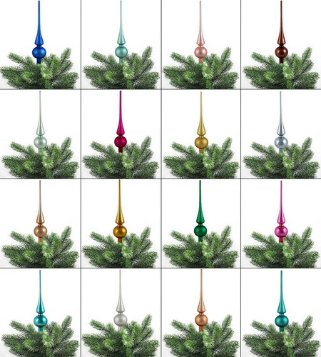 Christbaumspitze echt glas - echt, 26