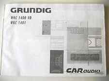 Bedienungsanleitung GRUNDIG WKC1400  Autoradio Handbuch