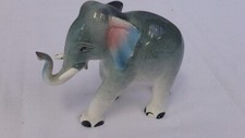 Keramik Lucky Elephant Statue Figur Koffer Auf für Home Office Dekor Handbemalt