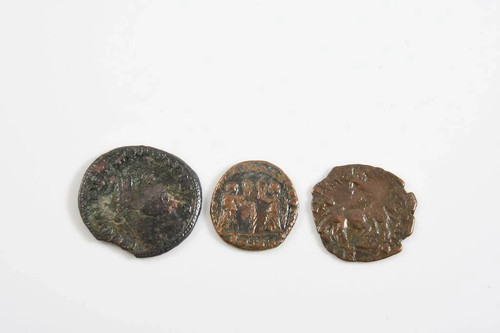 Uralte bronze münzen - 3x,