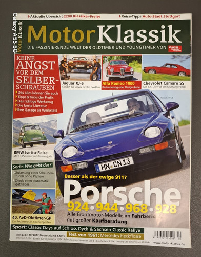Motor klassik 2012 porsche - 10/2012,,