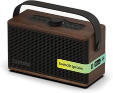 Pure Classic Aura Bluetooth-Lautsprecher 40W – Retro, Akku, Licht, USB-C, AUX