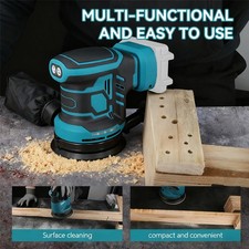 Akku Für 18V Makita Exzenterschleifer Schleifmaschine 125mm Schwingschleifer