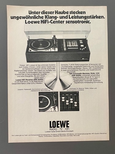1975 loewe hifi center - loewe,