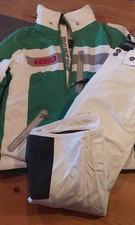Bogner Team Skianzug Skijacke 128-134 Ski-Latzhose 116/122 Jungen  grün  weiß