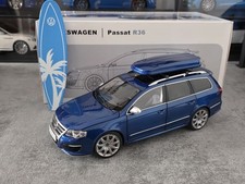 1/18 VW Passat R36 Biscay Blue Bentley Felgen NZG Volkswagen Mit Dachbox