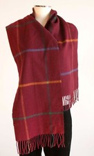 PELO Schal Bordeaux Plaid