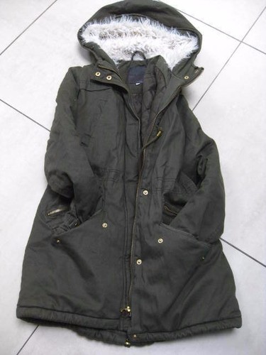 Parka mantel fell kapuze - parka,