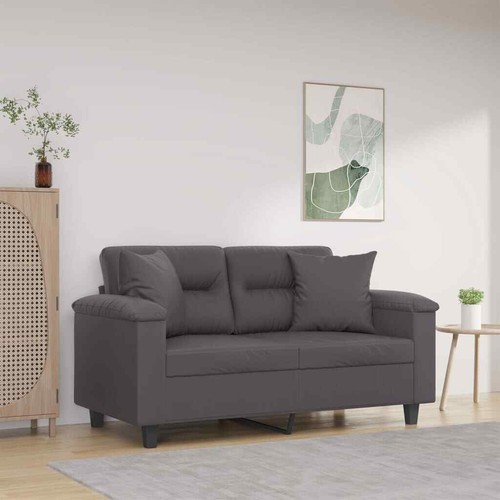 Sitzer sofa mit zierkissen - mit,