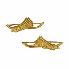 Menuki Yumi Ya Japan vergoldet Tsuka Katana Samuraischwert Samurai Pfeil Bogen