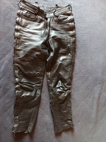 Schnürlederhose schwarz - schnürlederhose,