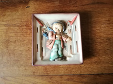 Goebel Schmuck Fliese Bild  Kachel 93 "Geigerlein" 12 x 12 cm Marke Re 85