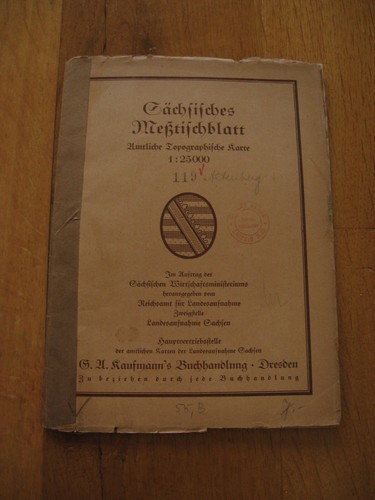 Altes messtischblatt sachsen - messtischblatt,