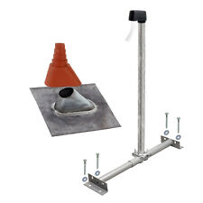 Dachsparrenhalter 1m Antennen Dach Mast Satellitenschüssel Bleiziegel Mastkappe