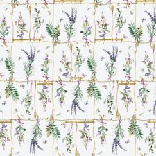 Wachstuchtischdecke PVC  Parfum de Provence Zweige Lavendel 1,4m Br. Meterware