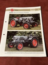 Eicher Traktor Dieselschlepper Panther 1958 Weltbild Prospekt