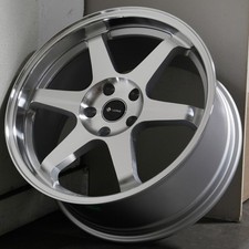18x8.5 Silver Machined Wheels