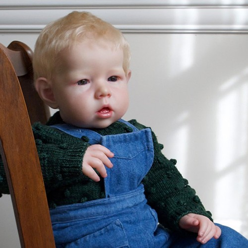 Painted reborn baby doll - 28",