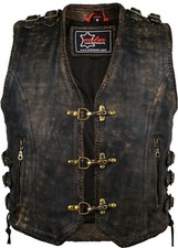 Vintage herren lederweste - herren,