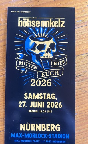 Böhse onkelz ticket 2026 - onkelz, 1