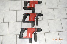 3 Stück HILTI TE6A BODY NI-CD Akkubohrmaschine/Hammer u.Handgriff,FUNKTIONSFÄHIG