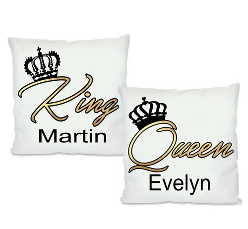King queen partnerkissen mit - king,