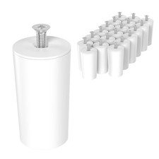 20x Rolladen Anschlag Weiss Stopper Rollladen Puffer Endpunkt 40mm