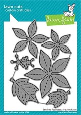 Lawn Fawn, lawn cuts/ Stanzschablone, stitched poinsettia
