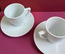 Nespresso 2x Kaffeetasse Mug Coffee Tasse Espresso Rund Dreieckig Lungo 6cm