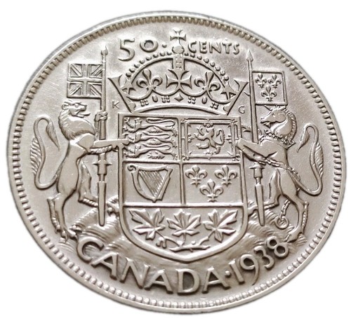 Kanada cent 1938 silber - 50,