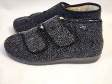 FLYFLOT Warme Filz Hausschuhe Gr. 41 Filz  Futter Schurwolle Seniorenschuhe