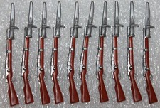 Playmobil Soldaten 10 Gewehre mit Bajonette Karabiner ACW Nordstaaten Südstaaten