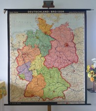 Vintage schulwandkarte - vintage,