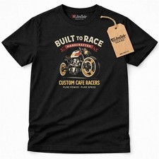 Retro Motorrad Motiv T-Shirt -