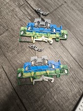 2x WAGO 280 Drei-Stock-Klemme 280-547 Installations-Etagenklemmen