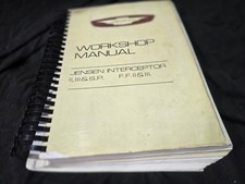 Jensen Interceptor Workshop Manual Reprint