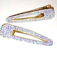 2 goldf Strass changierend