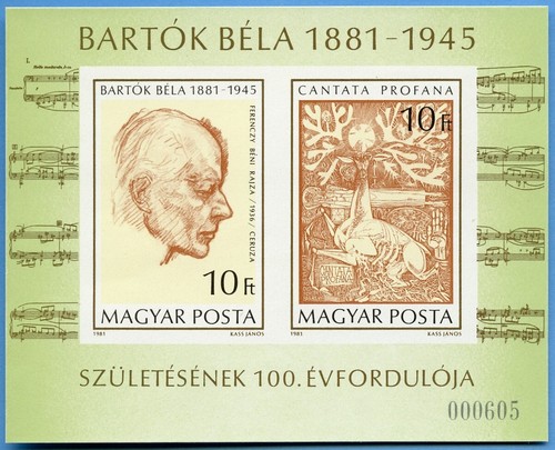 Ungarn 1981 bela bartok - ungarn,