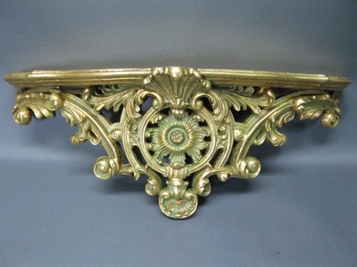 Goldene wandkonsole cm - ,