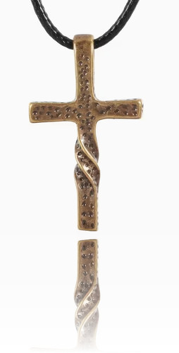 Kette mit kreuz wachscord - mit,